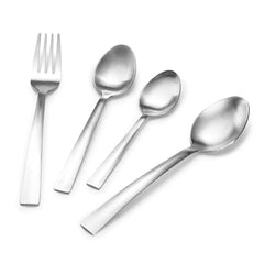 Montavo by FnS Casper Stainless Steel Cutlery Set with Stand (6 Dessert Spoon, 6 Dessert Fork, 6 Tea Spoon, 6 Baby Spoon & 1 Hanging Stand)