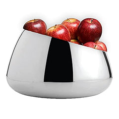 FnS Ample Stainless Steel Decorative Fruit Basket ( Small)