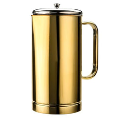 Fns Glory Stainless steel Water pitcher and glass gold