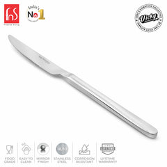Chef Vicky Ratnani's Signature Collection By FnS Thames Dessert Knife/Dinner knife/Butter knife 2 Pcs Set | Premium modern minimalism Handle Design Cutlery for Home, Dining & Kitchen