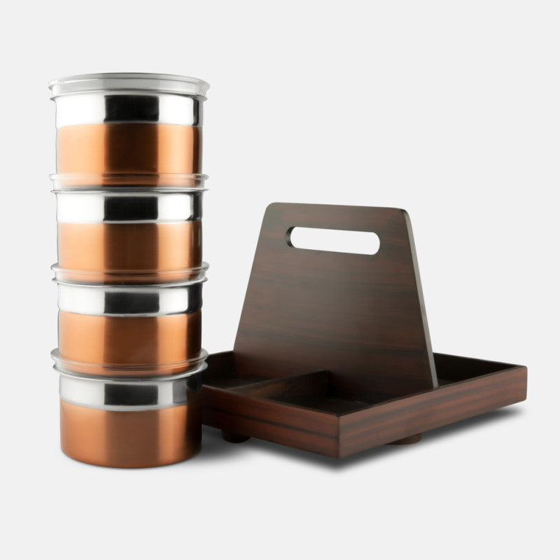 FnS Avila Revolving Snack Serving Set (Rose Gold)