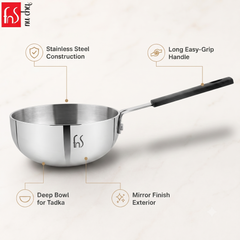 FnS Stainless Steel Mini Wok 12 cm