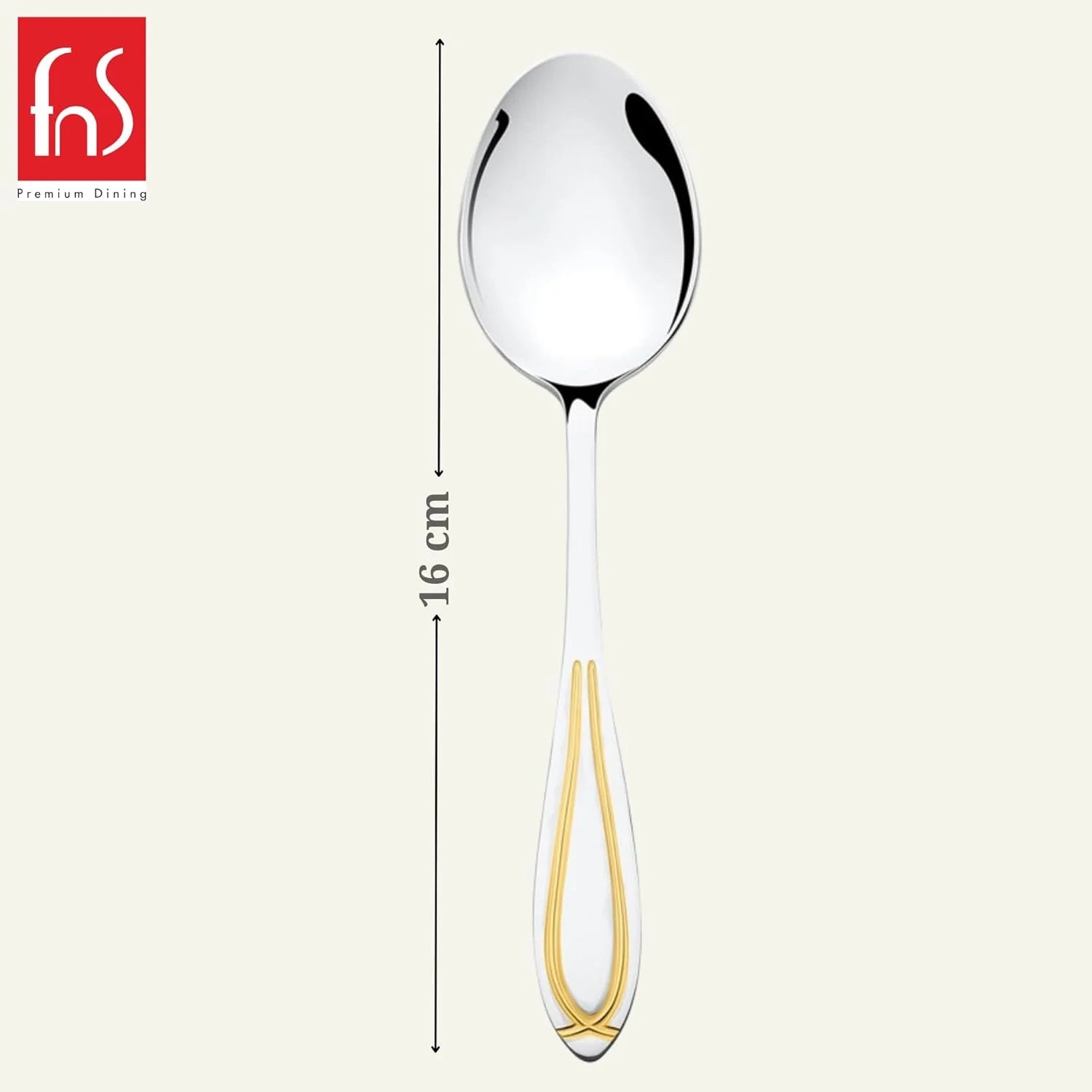 FnS Victoria Tea Spoon & Classic 24K Gold Baby Spoon Combo Set (12 Pcs)