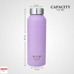 Montavo by FnS Lilac Mist color Stainless Steel Water Bottle (Capacity 750 ml)
