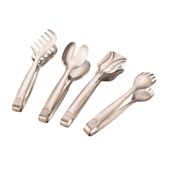 FnS 4-Pc Stainless Steel Multi-Utility Tong Set for Serving & Kitchen