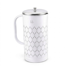 FnS Lecce 2-Pc White Designer Pitcher & Casserole Combo (1600ml)