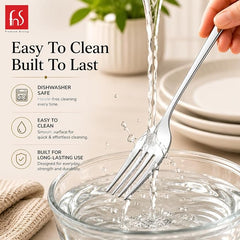 Montavo by FnS Trendz 6-Pc Mirror Finish Stainless Steel Dinner Fork Set