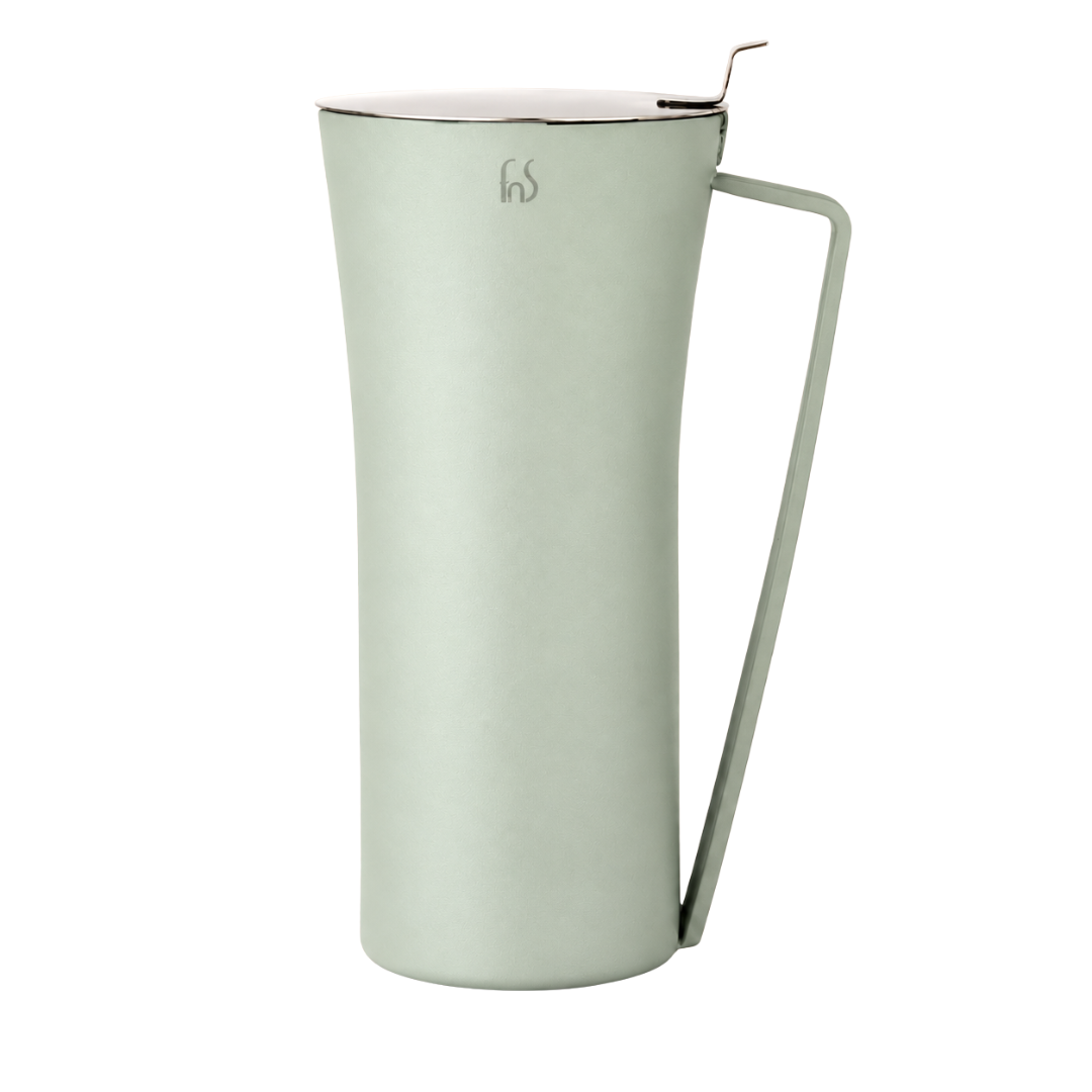 FnS Royal Olive Green Stainless Steel Water Pitcher/Jug 1.2L