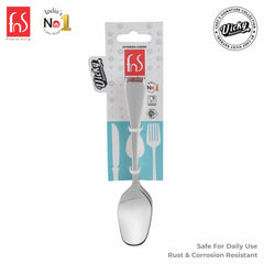 Chef Vicky Ratnani's Signature Collection By FnS Nexa Stainless Steel Dessert Spoon 6 Pcs Set | Premium sleek contemporary Handle Design Cutlery for Home, Dining & Kitchen