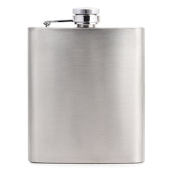 FnS Silver Finish Hip Flask for Liquor Stainless steel Leakproof