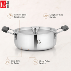 FnS NuChef Triply Stainless Steel Mini Casserole 12 cm