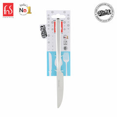 Chef Vicky Ratnani's Signature Collection By FnS Thames Dessert Knife/Dinner knife/Butter knife 2 Pcs Set | Premium modern minimalism Handle Design Cutlery for Home, Dining & Kitchen