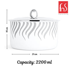 FnS Flame Stainless Steel Casserole (2200ml)