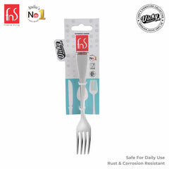Chef Vicky Ratnani's Signature Collection By FnS Nexa Stainless Steel Dessert Fork 6 Pcs Set | Premium sleek contemporary Handle Design Cutlery for Home, Dining & Kitchen