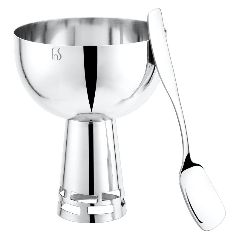 FnS Basil Stainless Steel Bowls Set of 6- Silver