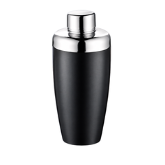 FnS Black Finish Stainless Steel Cocktail Shaker 650 ml