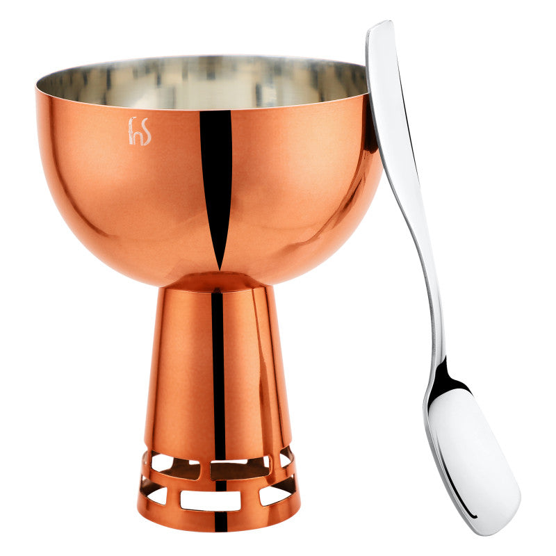 FnS Basil Stainless Steel Bowls Set of 6- Rose Gold