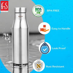 Montavo by FnS Aqua Stainless Steel 1 Litre Water Bottle