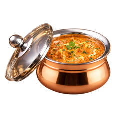 FnS Relish 500 ml Medium Stainless Steel Serving Handi with Lid