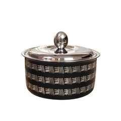 Maestro Casserole 850ml Double-Walled Stainless Steel, Black Finish