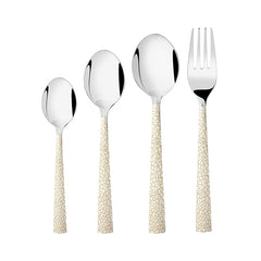 Montavo by FnS Pebble 24 pcs Premium Laser Engraved Cutlery Set