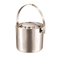 FnS Stainless Steel Ice Bucket with Lid and Handle (1 Liter)