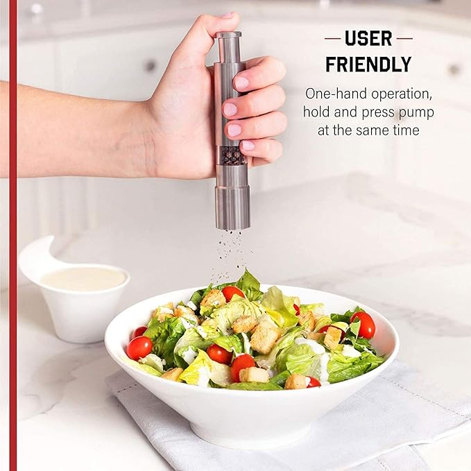 FnS Pigeon Stainless Steel 2 in 1 Salt and Pepper Grinder