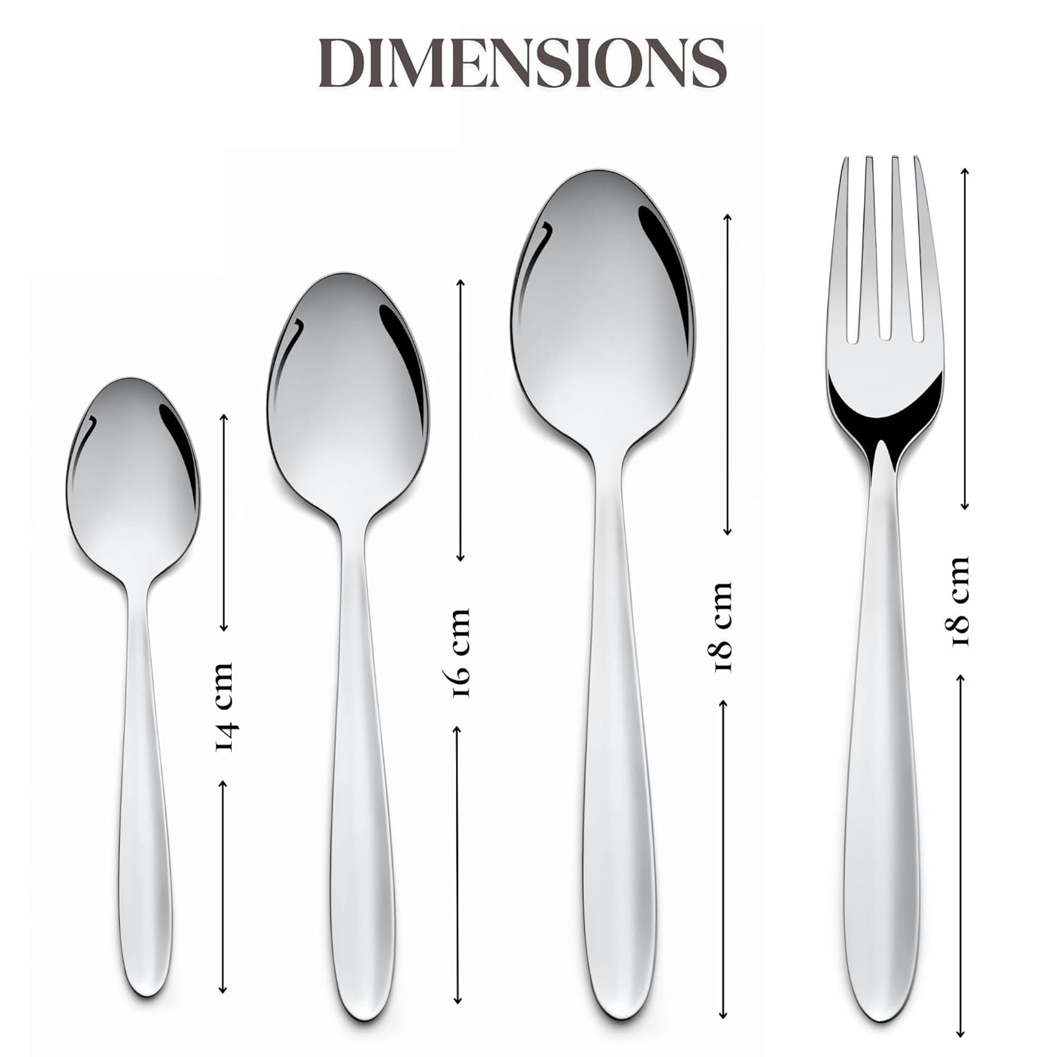 Montavo by FnS Sober Stainless Steel 24 Pcs Cutlery Set