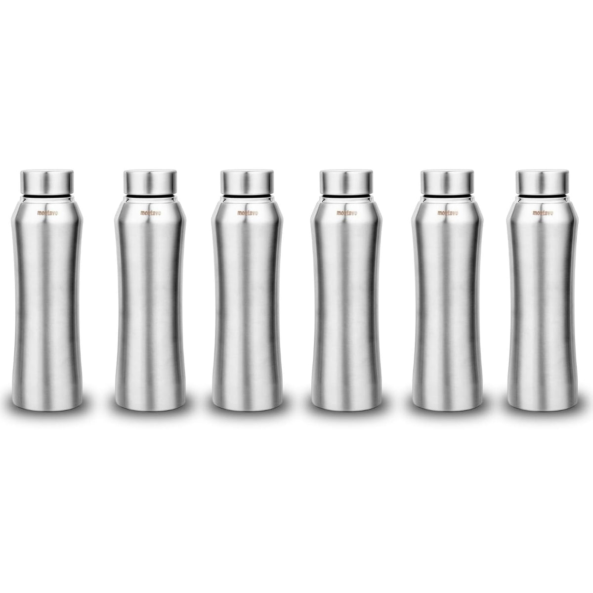 Montavo by FnS Oasis Stainless Steel Water Bottle Set of 6 (Capacity 750 ml)