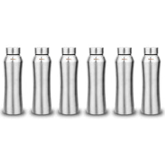 Montavo by FnS Oasis Stainless Steel Water Bottle Set of 6 (Capacity 1 ltr)