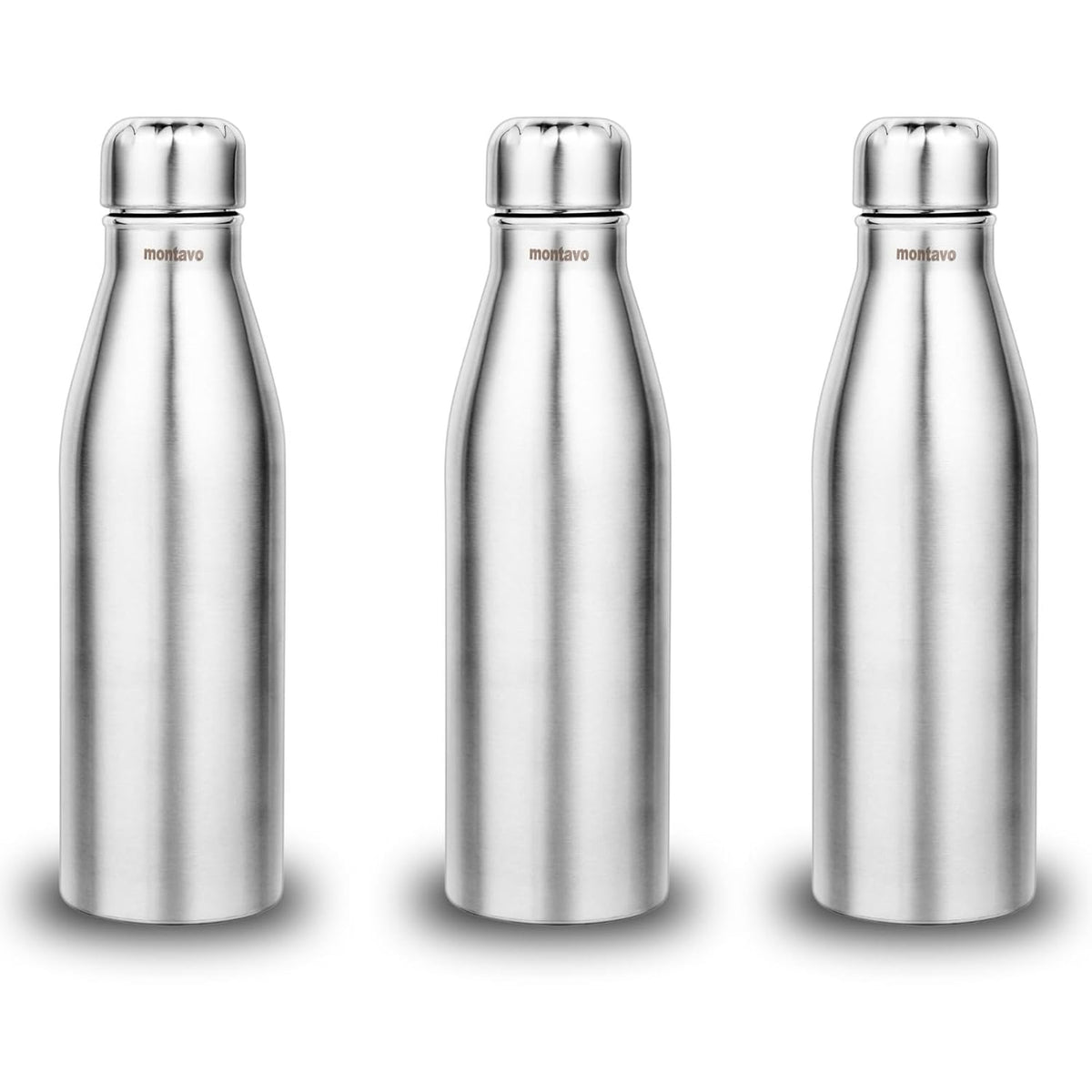 Montavo by FnS Bliss Stainless Steel Water Bottle Set of 3 (Capacity 750 ml)