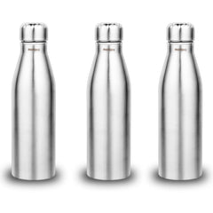 Montavo by FnS Bliss Stainless Steel Water Bottle Set of 3 (Capacity 750 ml)