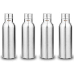 Montavo by FnS Mist Stainless Steel Water Bottle Set of 4 (Capacity 1 ltr)