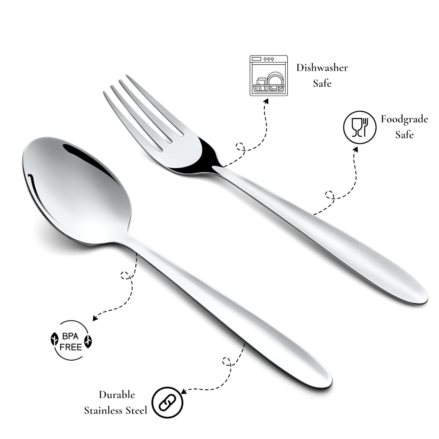 Montavo by FnS Sober 12 Pc Premium Stainless Steel Cutlery Set