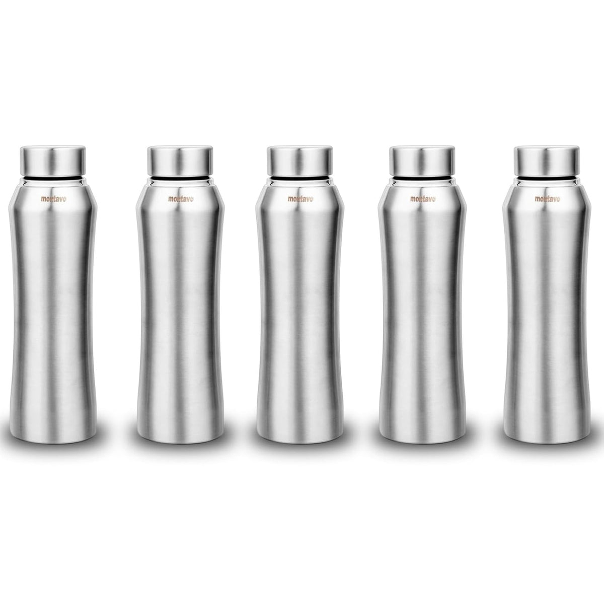 Montavo by FnS Oasis Stainless Steel Water Bottle Set of 5 (Capacity 750 ml)