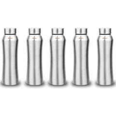 Montavo by FnS Oasis Stainless Steel Water Bottle Set of 5 (Capacity 1 ltr)