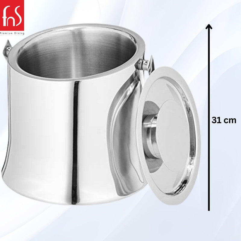 FnS Mirage Stainless Steel Ice Bucket (1.25 LTR)
