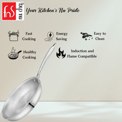 FnS NuChef Cookware Triply Frypan 26 CM