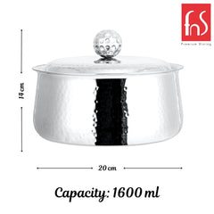 FnS Genoa Stainless Steel Casserole (1600 ML)