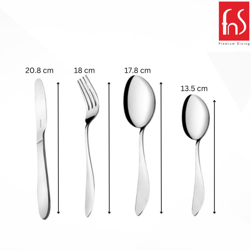 Montavo by FnS  Orchid 24 Pcs Cutlery Set with Stand