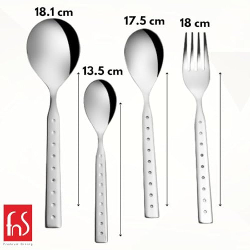 FnS Dew Stainless Steel 24 Pcs Cutlery Set