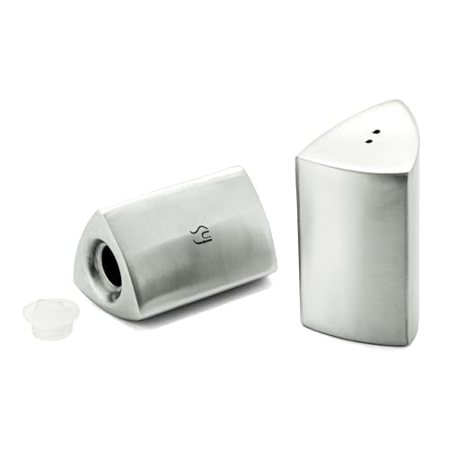 FnS Stainless Steel 2 Pc Salt & Pepper Shaker