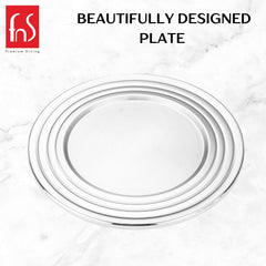 FnS Orbit4 pcs Stainless Steel Serving Set (Gold)