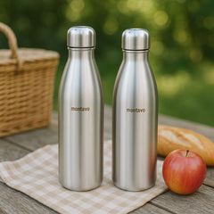 Montavo by FnS Bliss Stainless Steel Water Bottle Set of 6 (Capacity 750 ml)