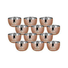 FnS GOND Stainless Steel Rose Gold Dinner Set (78 Pcs)