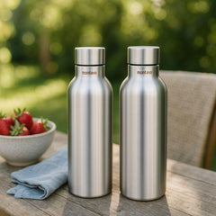 Montavo by FnS Mist Stainless Steel Water Bottle Set of 2 (Capacity 1 ltr)