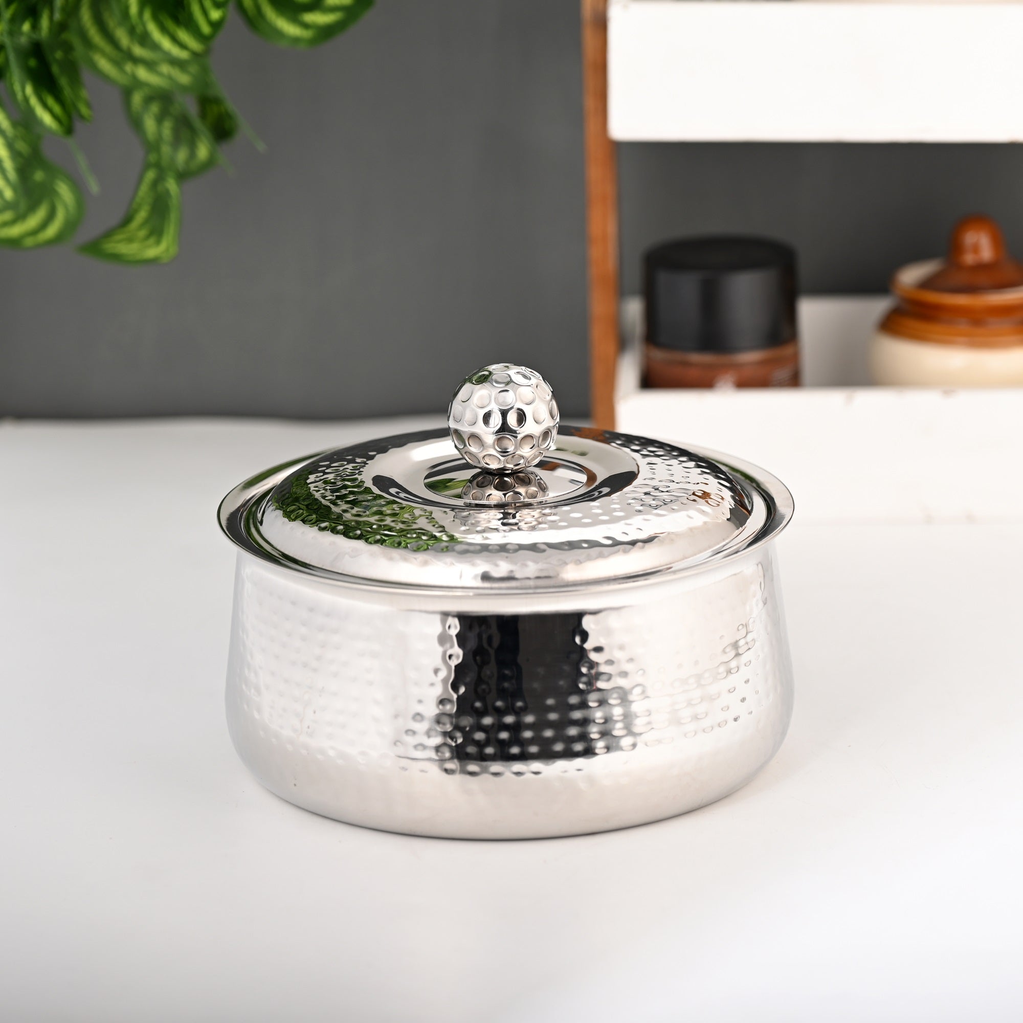 FnS Genoa Stainless Steel Casserole (2200 ML)