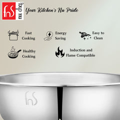 FnS NuChef Cookware Triply Tasla 22 CM