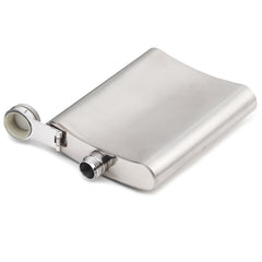 FnS Silver Finish Hip Flask for Liquor Stainless steel Leakproof