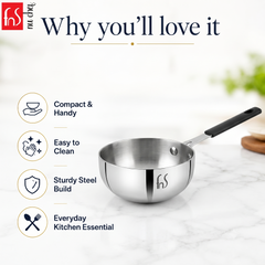 FnS Stainless Steel Mini Wok 12 cm
